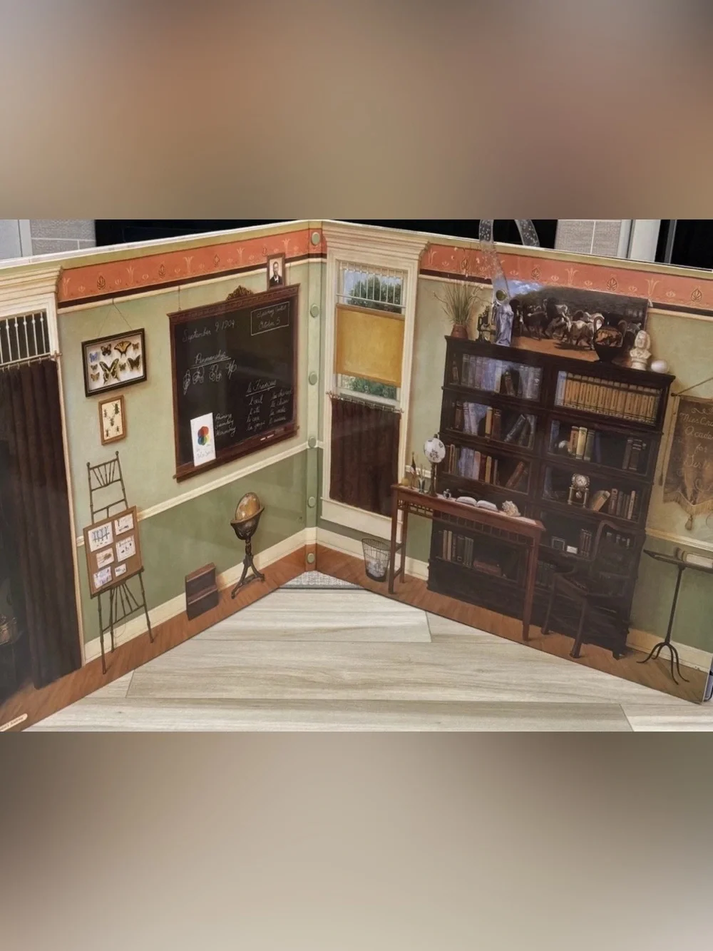 VTG American Girl Scenes Settings Samantha Parkington 1904 Backdrop Book 30x24